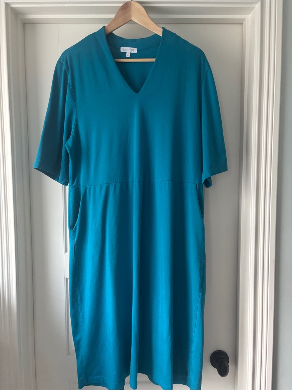 Habitat Teal V-Neck Dress